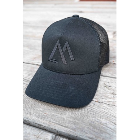 Casquette Noir sur noir  trucker