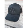 Trucker Cap Schwarz auf schwarz
