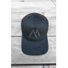 Black on black trucker cap